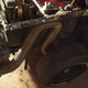 One meaty cooling duct aimed right at the brakes—a necessity on a big, heavy car.